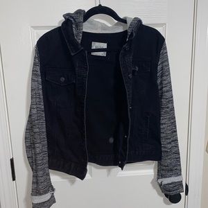 Mudd denim jacket with hood